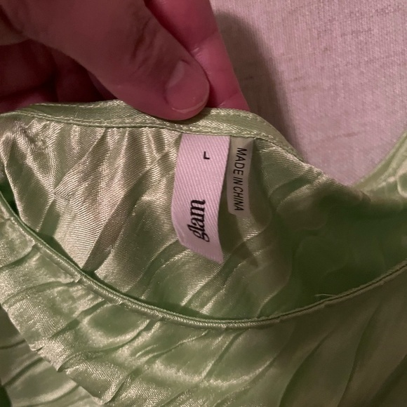 glam One Shoulder Top Size Large - Picture 7 of 7